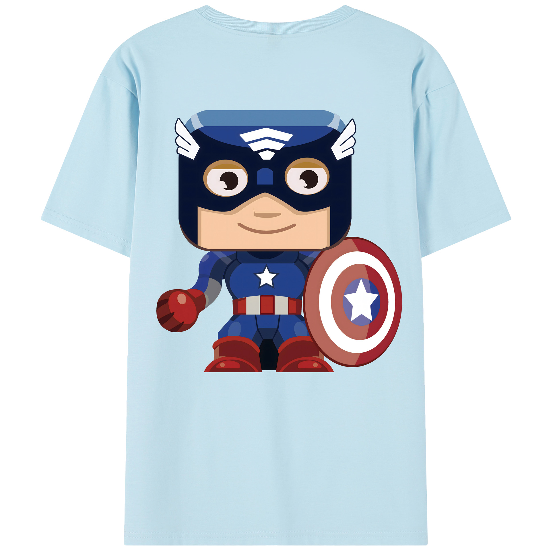（画像用） アベンジャーズ The Avengers 綿100％半袖Tシャツ（背面プリント）